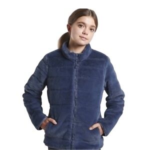 Athleta Girl Reversible Puffer Jacket Size 16 XXL EUC